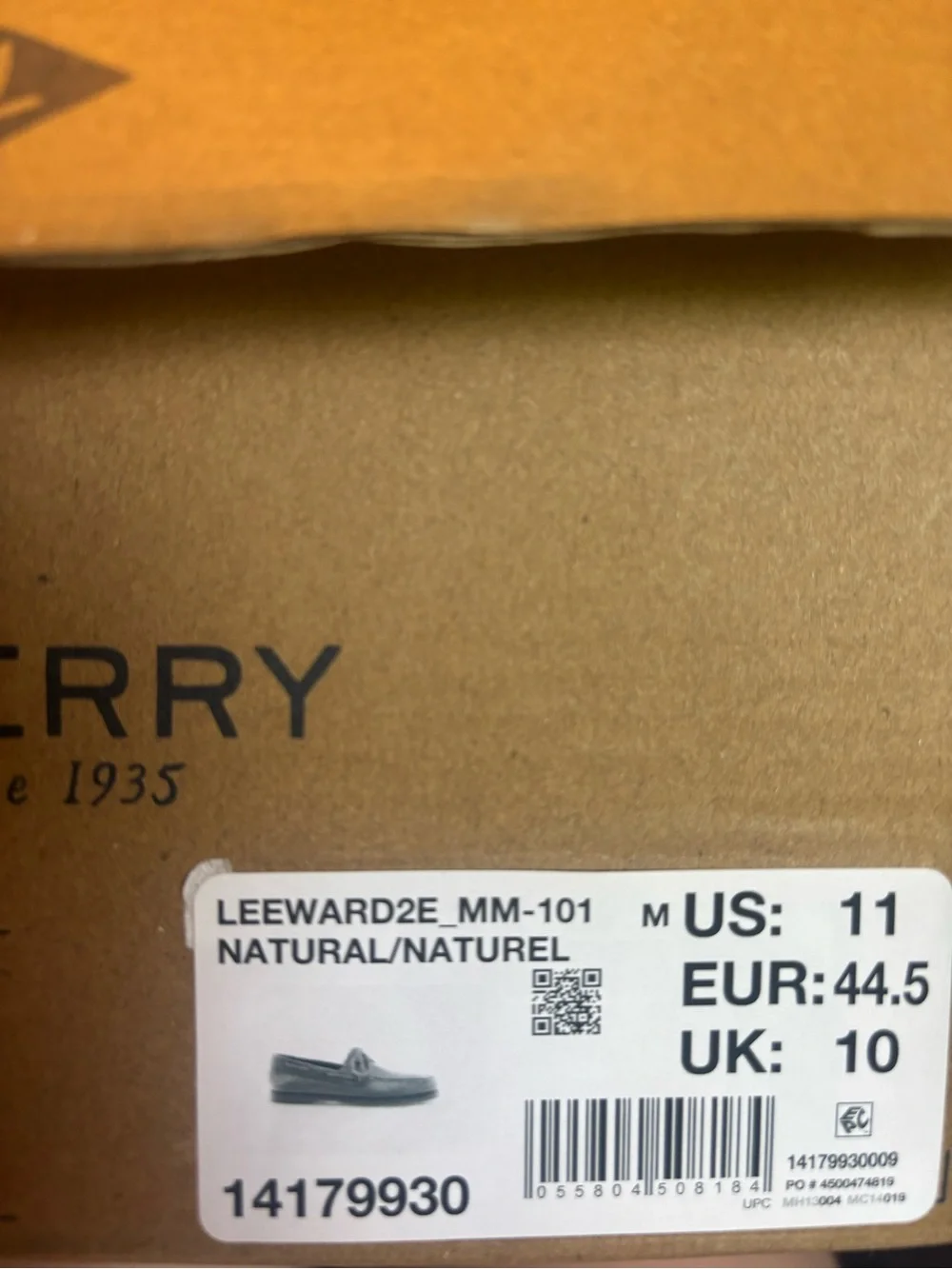 Sperry Men's Tan Leather Boat Shoe